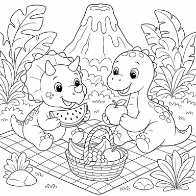 恐龍水果野餐