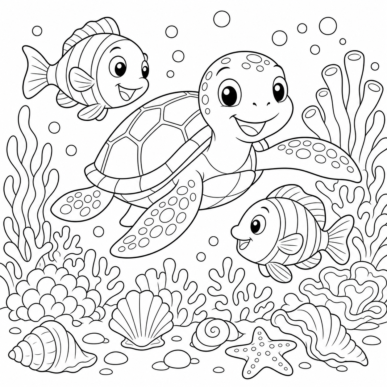 海龜珊瑚花園